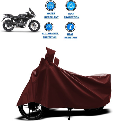 CODOKI Waterproof Two Wheeler Cover for Bajaj(Pulsar 220 DTS-i, Maroon)