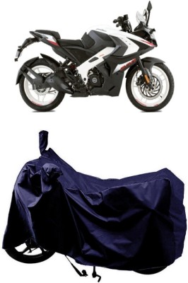 SUGASHRI Waterproof Two Wheeler Cover for Bajaj(Pulsar RS 200, Blue)