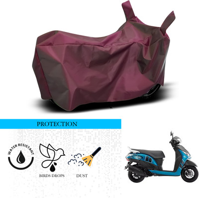 ANTHUB Waterproof Two Wheeler Cover for Yamaha(Alpha, Maroon)