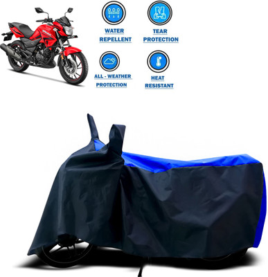 CODOKI Two Wheeler Cover for Hero(Hunk, Blue)