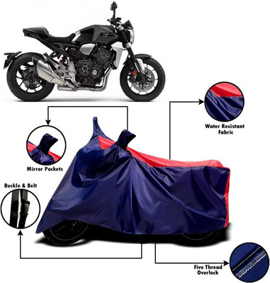 DeepShakshi AUTOMOTIVE Waterproof Two Wheeler Cover for Honda(CB1000R Plus, Red, Blue)