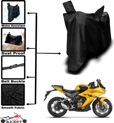 SK AUTO Two Wheeler Cover for Hero(Karizma ZMR, Black)
