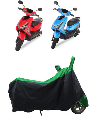 Coxtor Waterproof Two Wheeler Cover for Ampere(Reo Elite, Green)