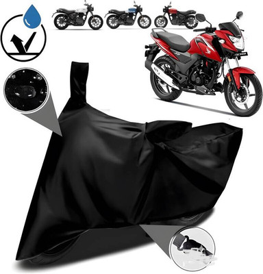 SK AUTO Waterproof Two Wheeler Cover for Honda(CB Shine SP, Black)