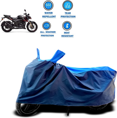 CODOKI Two Wheeler Cover for TVS(Apache RTR 200 4V, Blue)