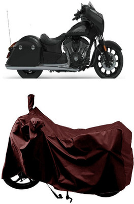SUGASHRI Waterproof Two Wheeler Cover for Indian(Chief Dark Horse, Maroon)