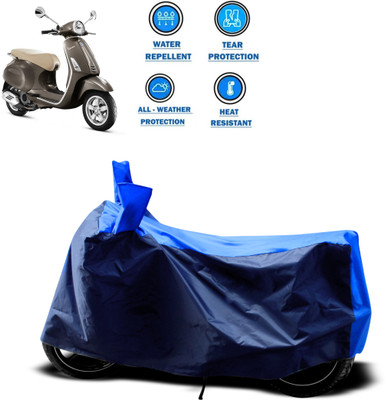PAGORA Two Wheeler Cover for Piaggio(Vespa VXL, Blue)