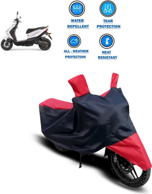 PAGORA Two Wheeler Cover for Ampere(REO, Red)