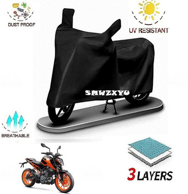 smwzxyu Waterproof Two Wheeler Cover for KTM(Black)
