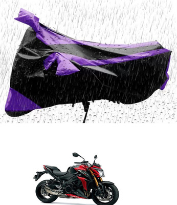 RONISH Waterproof Two Wheeler Cover for Suzuki(GSX S1000, Purple, Black)
