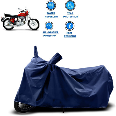 CODOKI Two Wheeler Cover for Royal Enfield(Electra 5S, Blue)