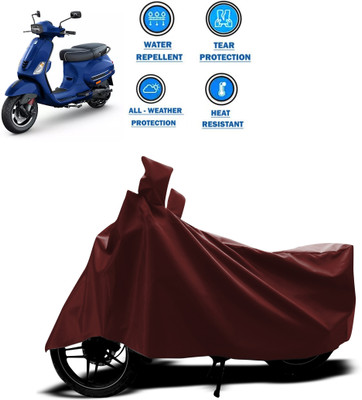 CODOKI Waterproof Two Wheeler Cover for Piaggio(Vespa SXL 150, Maroon)
