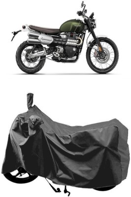 SUGASHRI Waterproof Two Wheeler Cover for Triumph(Scrambler, Grey)