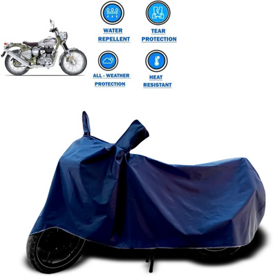 CODOKI Two Wheeler Cover for Royal Enfield(Bullet Trials 500, Blue)