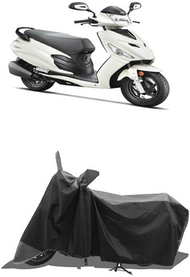 SUGASHRI Waterproof Two Wheeler Cover for Hero(Electric Dash BS6, Grey, Black)