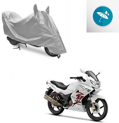 SK AUTO Two Wheeler Cover for Hero(Karizma, Silver)