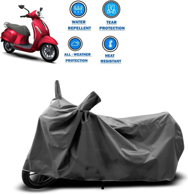 CODOKI Two Wheeler Cover for Bajaj(Chetak, Grey)