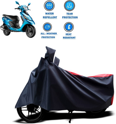 PAGORA Two Wheeler Cover for TVS(Scooty Zest 110, Red)