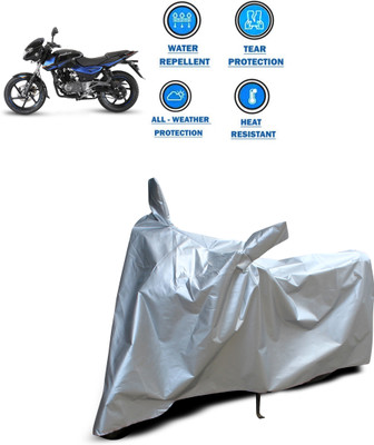 PAGORA Two Wheeler Cover for Bajaj(Pulsar 150 DTS-i, Silver)