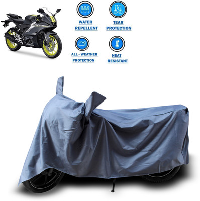 GOSHIV-car and bike accessories Two Wheeler Cover for Yamaha(Grey)