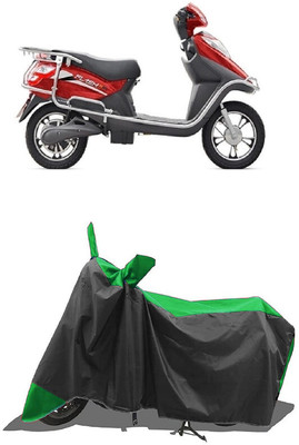 SUGASHRI Waterproof Two Wheeler Cover for Hero(Electric Cruz, Green, Black)