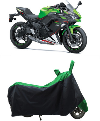 Coxtor Waterproof Two Wheeler Cover for Kawasaki(Ninja 650, Green)