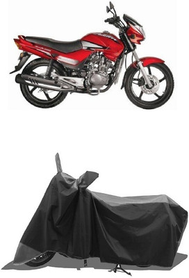SUGASHRI Waterproof Two Wheeler Cover for Hero(Ambition, Grey, Black)