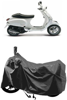 SUGASHRI Waterproof Two Wheeler Cover for Piaggio(Piaggio Vespa, Grey)