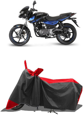 SUGASHRI Waterproof Two Wheeler Cover for Bajaj(Pulsar 150 DTS-i, Red, Black)
