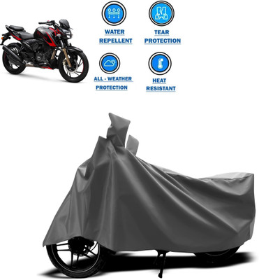 CODOKI Two Wheeler Cover for TVS(Apache RTR 200, Grey)