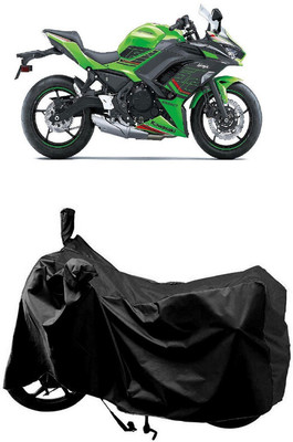 SUGASHRI Waterproof Two Wheeler Cover for Kawasaki(Ninja 650 BS6, Black)