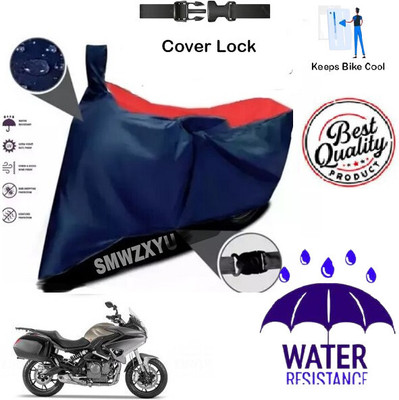 SK AUTO Waterproof Two Wheeler Cover for Benelli(TNT 600 GT, Red, Blue)