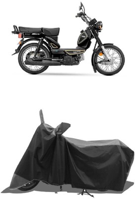 SUGASHRI Waterproof Two Wheeler Cover for TVS(XL 100 Heavy Duty BS6, Grey, Black)