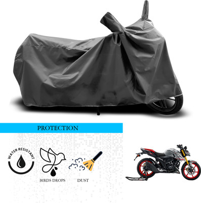 SnehaSales Waterproof Two Wheeler Cover for TVS(Apache RTR 160, Grey)