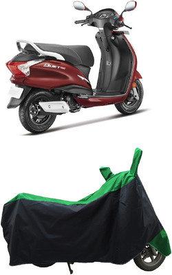 Coxtor Waterproof Two Wheeler Cover for Hero(Duet 125CC, Green)