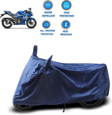 GOSHIV-car and bike accessories Two Wheeler Cover for Suzuki(Gixxer SF 250, Blue)