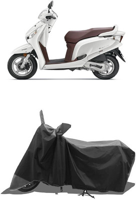 SUGASHRI Waterproof Two Wheeler Cover for Honda(Aviator, Grey, Black)