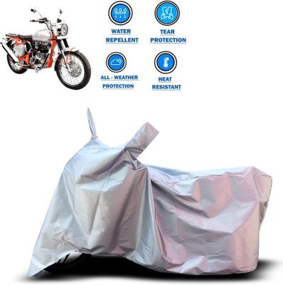 CODOKI Two Wheeler Cover for Royal Enfield(Bullet Trials 350, Silver)