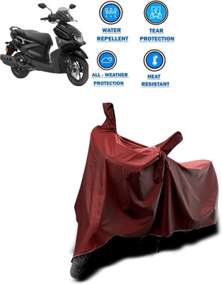 ANTHUB Waterproof Two Wheeler Cover for Yamaha(Ray ZR, Maroon)