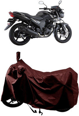 SUGASHRI Waterproof Two Wheeler Cover for Yamaha(SZ-RR V2 BS6, Maroon)