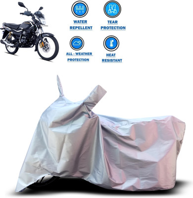 PAGORA Two Wheeler Cover for Bajaj(Platina 110 H-Gear, Silver)