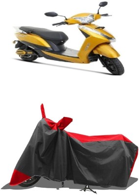 SUGASHRI Waterproof Two Wheeler Cover for Ampere(Magnus Pro, Red, Black)