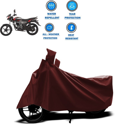 PAGORA Waterproof Two Wheeler Cover for Bajaj(Discover 110, Maroon)