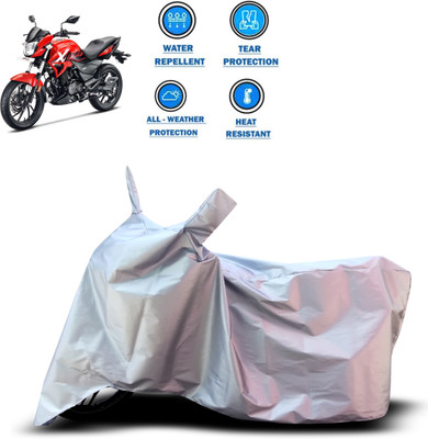 CODOKI Two Wheeler Cover for Hero(Xtreme 200R, Silver)