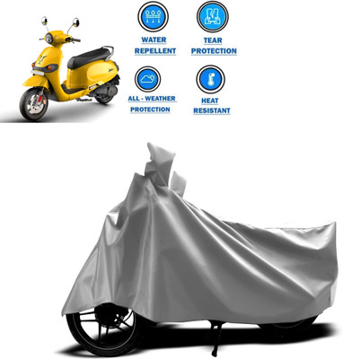 GOSHIV-car and bike accessories Two Wheeler Cover for Universal For Bike(Silver)