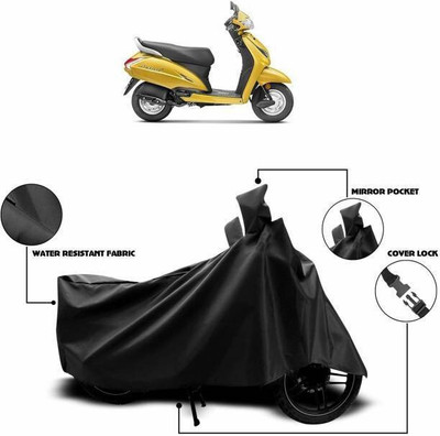 SK AUTO Waterproof Two Wheeler Cover for Honda(Activa, Black)