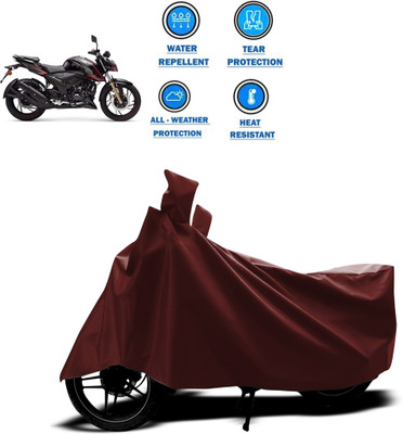 PAGORA Waterproof Two Wheeler Cover for TVS(Apache RTR 200 4V, Maroon)
