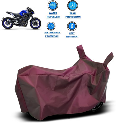 PAGORA Waterproof Two Wheeler Cover for Yamaha(MT 9, Maroon)