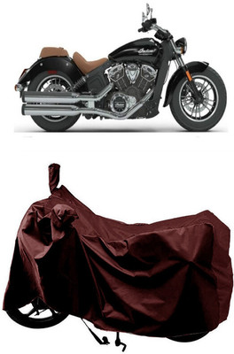 SUGASHRI Waterproof Two Wheeler Cover for Indian(Scout, Maroon)