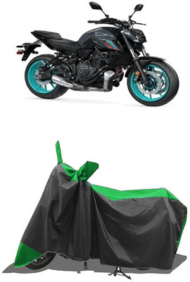 SUGASHRI Waterproof Two Wheeler Cover for Yamaha(MT 07, Green, Black)